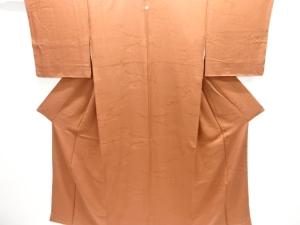 未使用品　流水模様織り出し一つ紋色無地着物